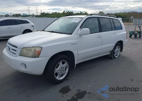 2005 Toyota Highlander Limited V6 z USA, uszkodzony, nr VIN JTEDP21A650064644